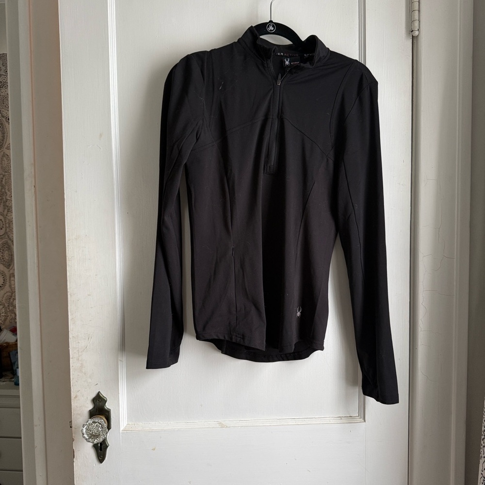 Black Long Sleeve Athletic Top